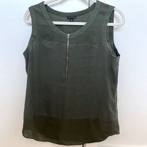 Ann Taylor Medium Olive Green Blouse